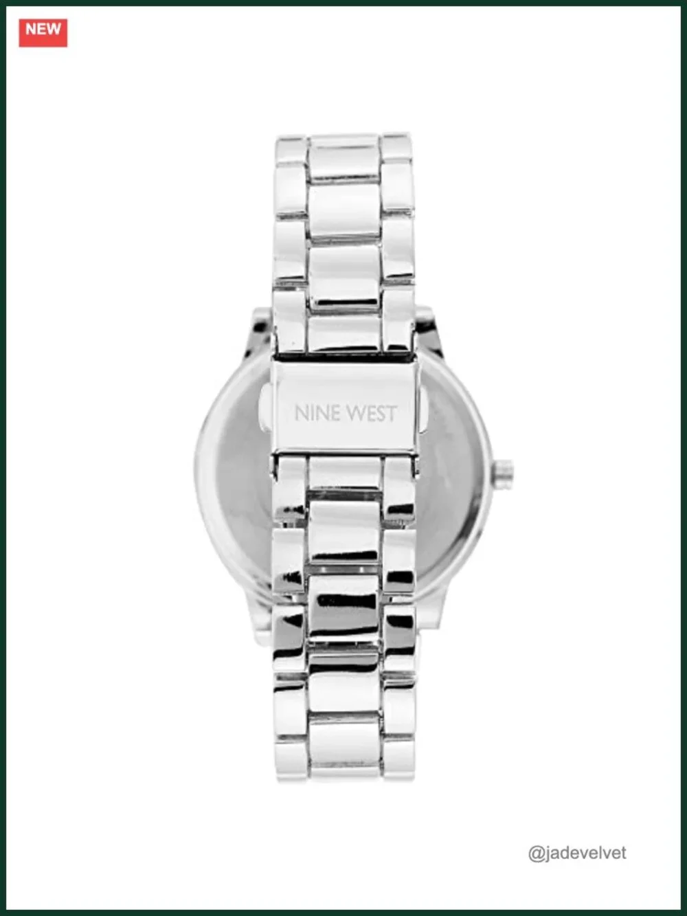 Women's Crystal Accented Bracelet Watch Silver-tone Japanese Quartz